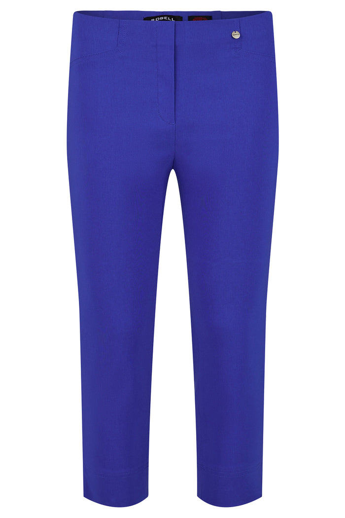 ROBELL :  Slim Fit Trousers - Blue