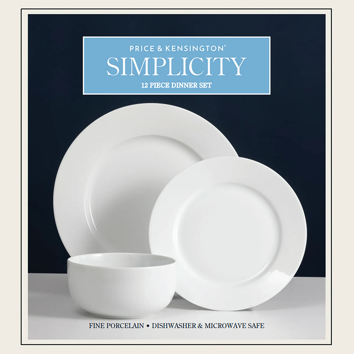 PRICE & KENSINGTON : Simplicity Dinner Set - 12 Piece - White