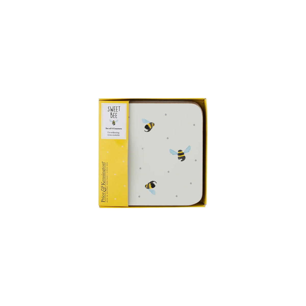 PRICE & KENSINGTON : Sweet Bee Set Of 4 Coasters