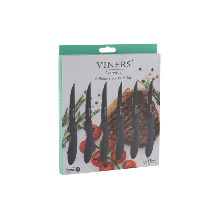 VINERS : Everyday Set Of 6 Steak Knives