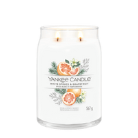 YANKEE CANDLE White Spruce & Grapefruit Large Jar Candle 567g