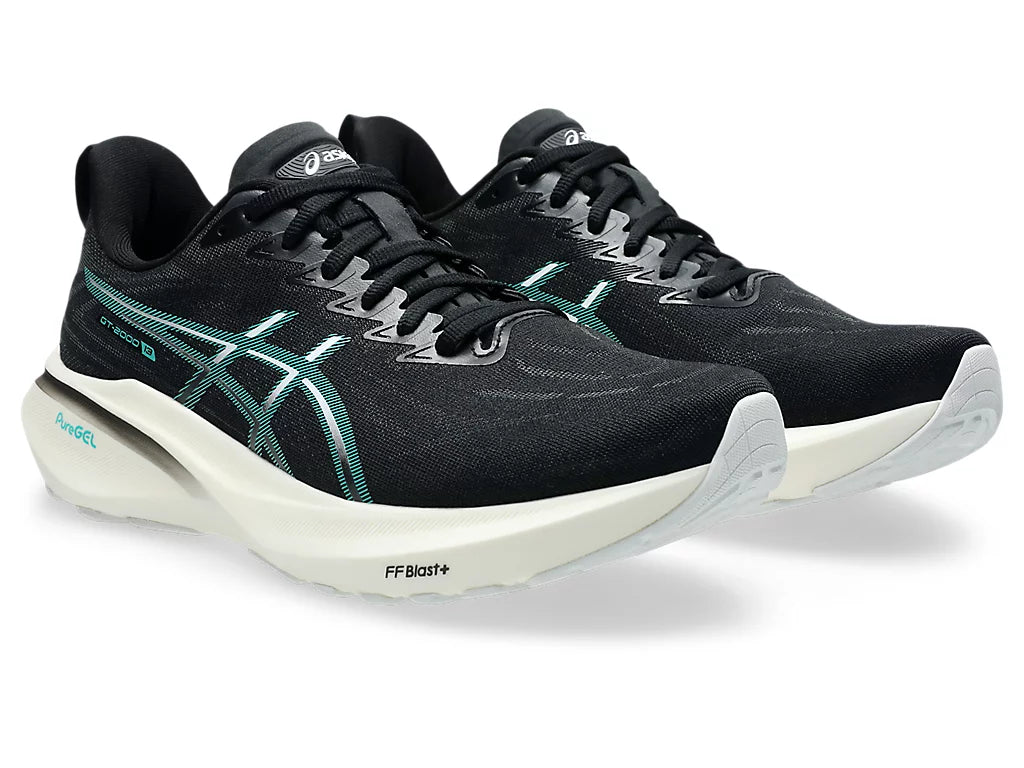 ASICS : GT-2000 13 Men's Running Shoe - Black Teal