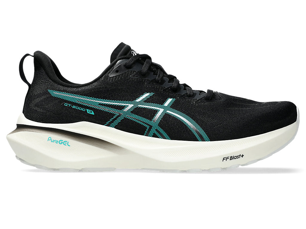 ASICS : GT-2000 13 Men's Running Shoe - Black Teal