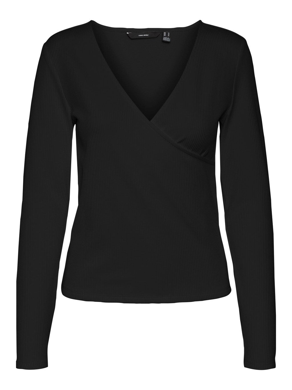 VERO MODA : Riva Fake Wrap Top - Black