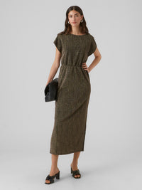 VERO MODA : Elma Dress - Black/Lurex