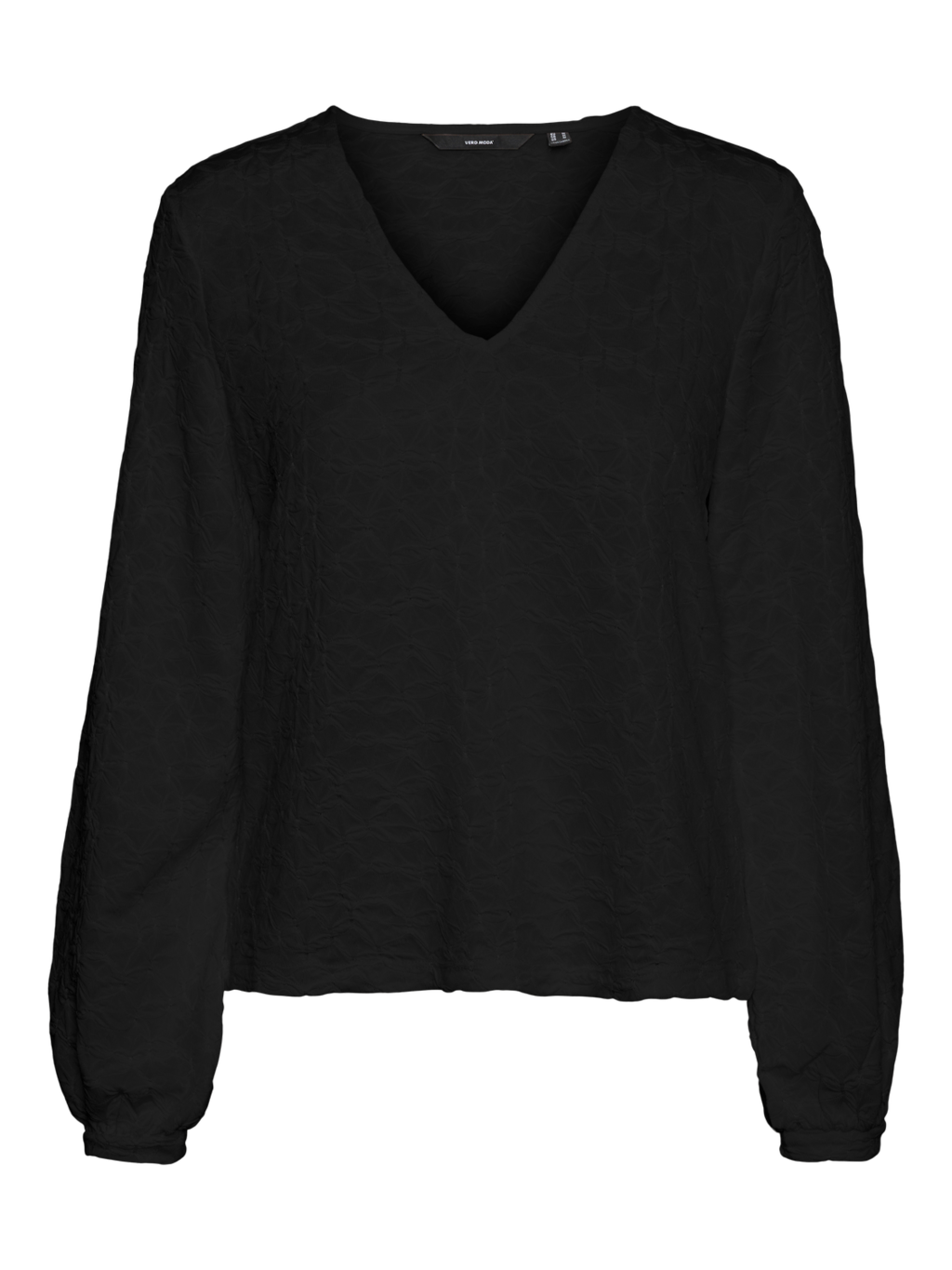 VERO MODA : Fiona V-Neck Blouse - Black