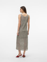 VERO MODA : Honey Lace Long 7/8 Dress - Taupe