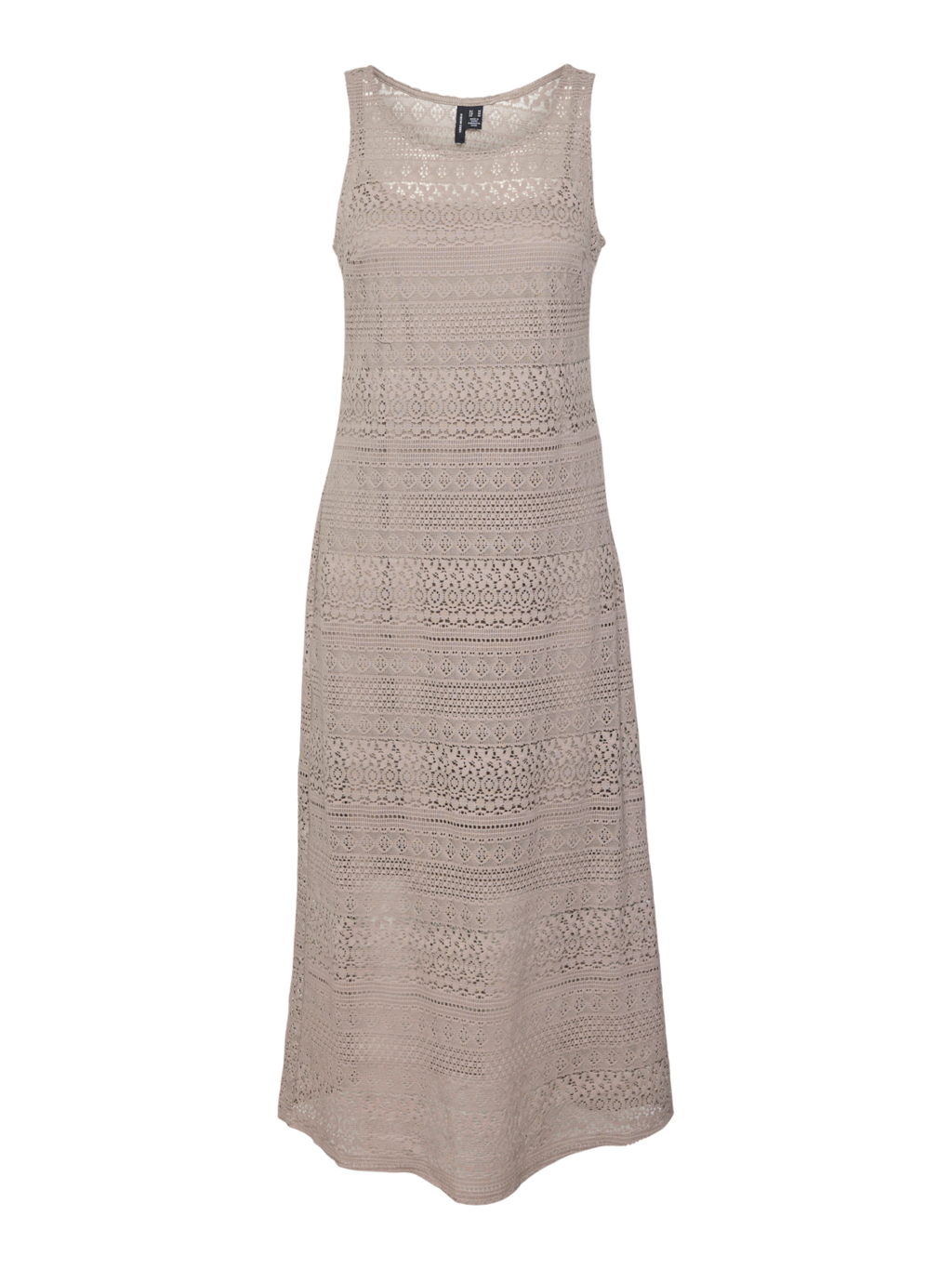 VERO MODA : Honey Lace Long 7/8 Dress - Taupe