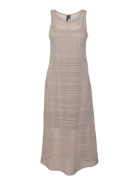 VERO MODA : Honey Lace Long 7/8 Dress - Taupe