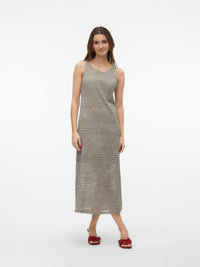 VERO MODA : Honey Lace Long 7/8 Dress - Taupe