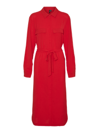 VERO MODA Alva Shirt Dress - Red