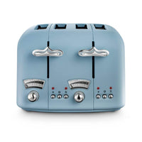 DeLONGHI : Argento Flora 4 Slice Toaster - Blue