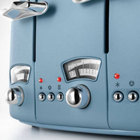 DeLONGHI : Argento Flora 4 Slice Toaster - Blue