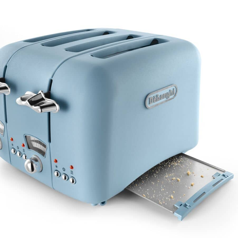 DeLONGHI : Argento Flora 4 Slice Toaster - Blue