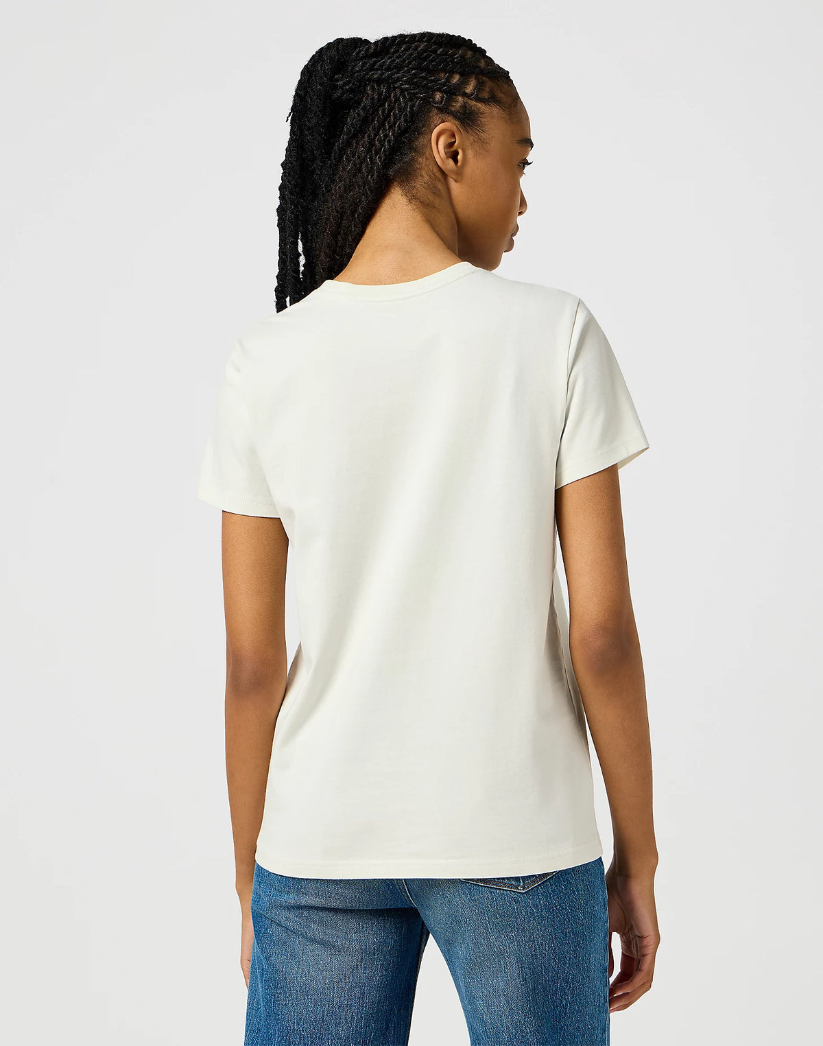 WRANGLER : Vintage White O-Neck T-Shirt