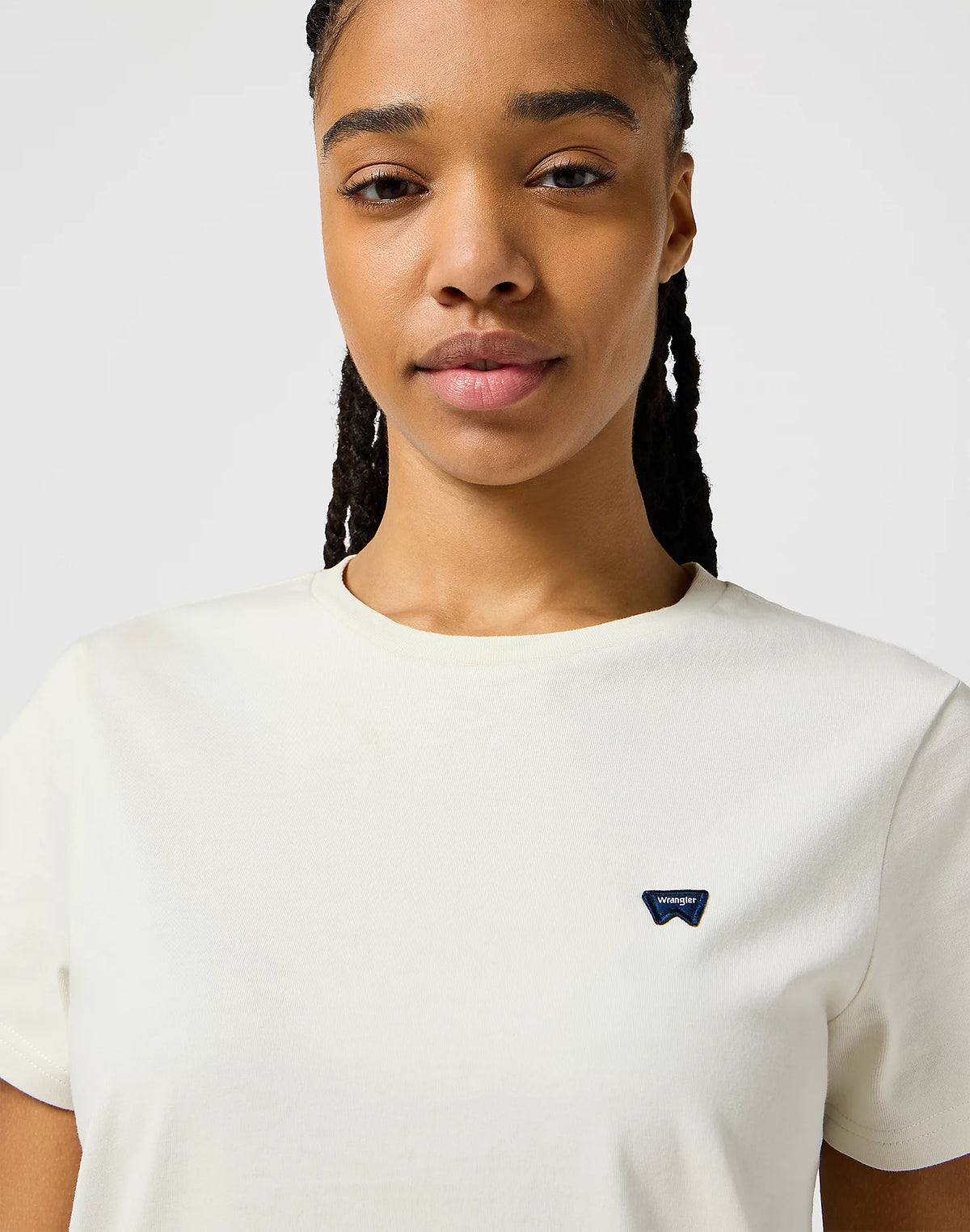 WRANGLER : Vintage White O-Neck T-Shirt