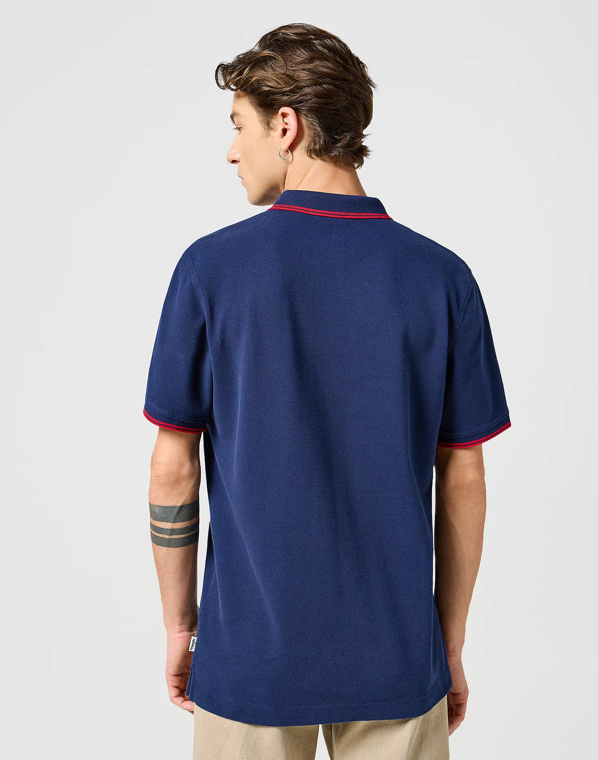 WRANGLER: Short Sleeved Polo Shirt - Navy