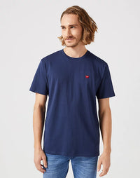 WRANGLER : Sign Off T-Shirt - Navy