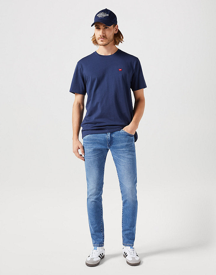 WRANGLER : Sign Off T-Shirt - Navy