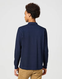 WRANGLER : Long Sleeve Refined Polo - Navy