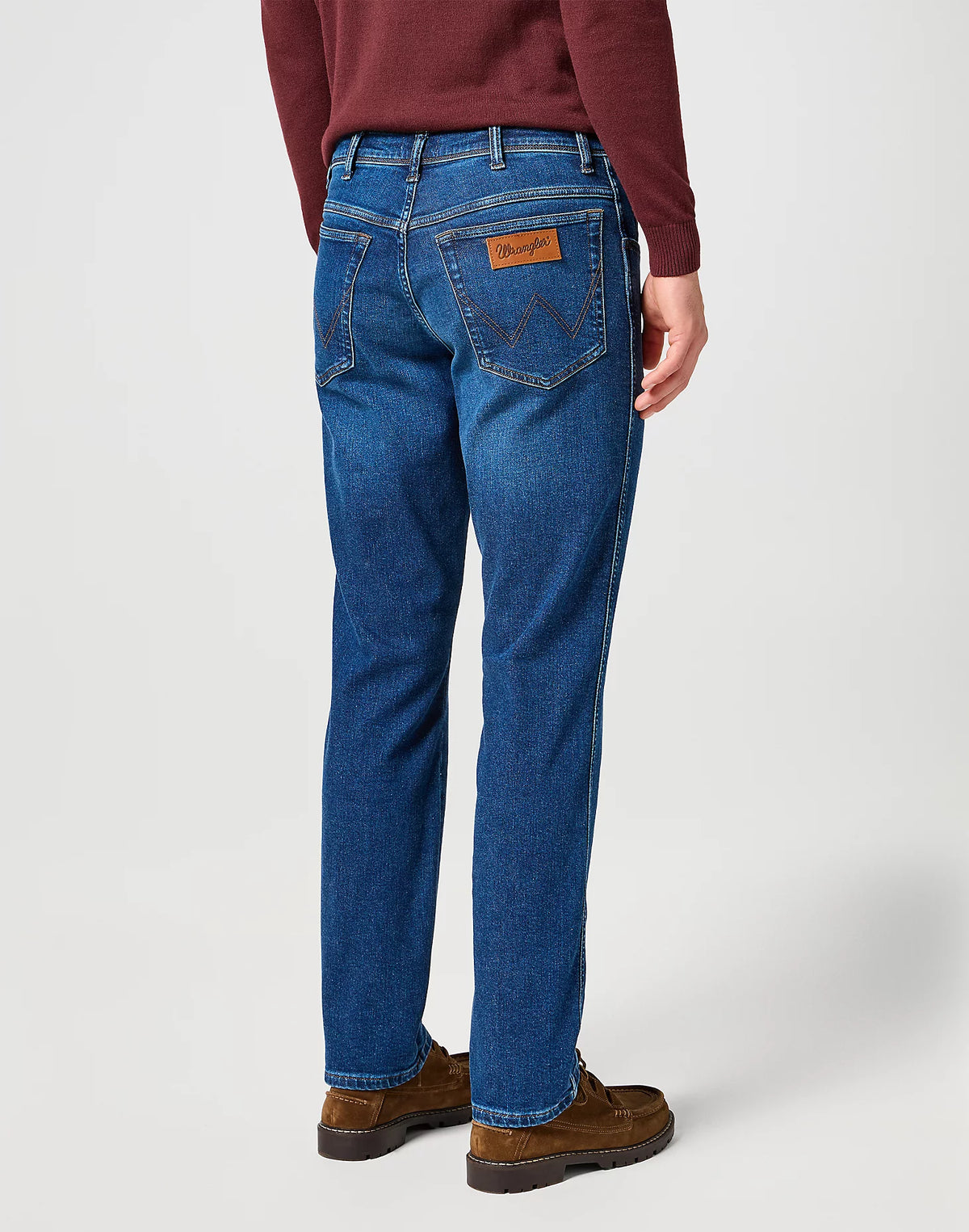 WRANGLER : Texas Slim Medium Stretch Jeans - Dark Trails