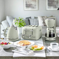 DeLONGHI : Argento Flora 4 Slice Toaster - Green