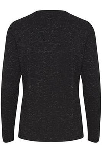 ICHI : Rebel Long Sleeve Top - Black