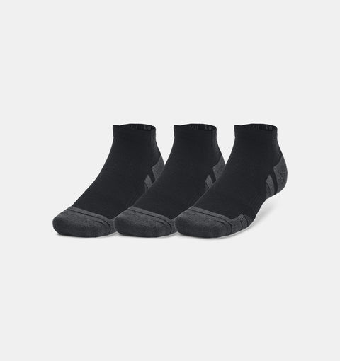 UNDER AMOUR : Performance Tech 3-Pack Low Cut Socks - Black