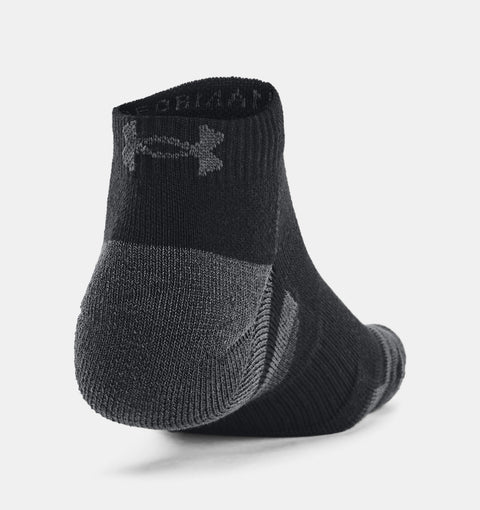 UNDER AMOUR : Performance Tech 3-Pack Low Cut Socks - Black