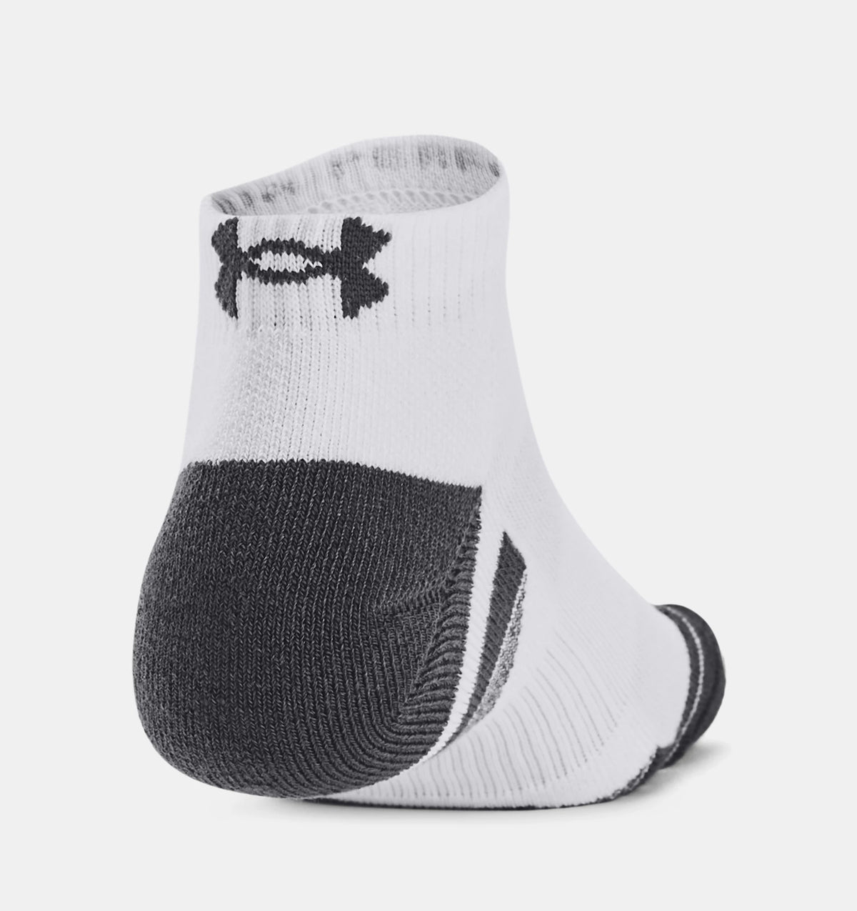 UNDER AMOUR : Performance Tech 3-Pack Low Cut Socks - White