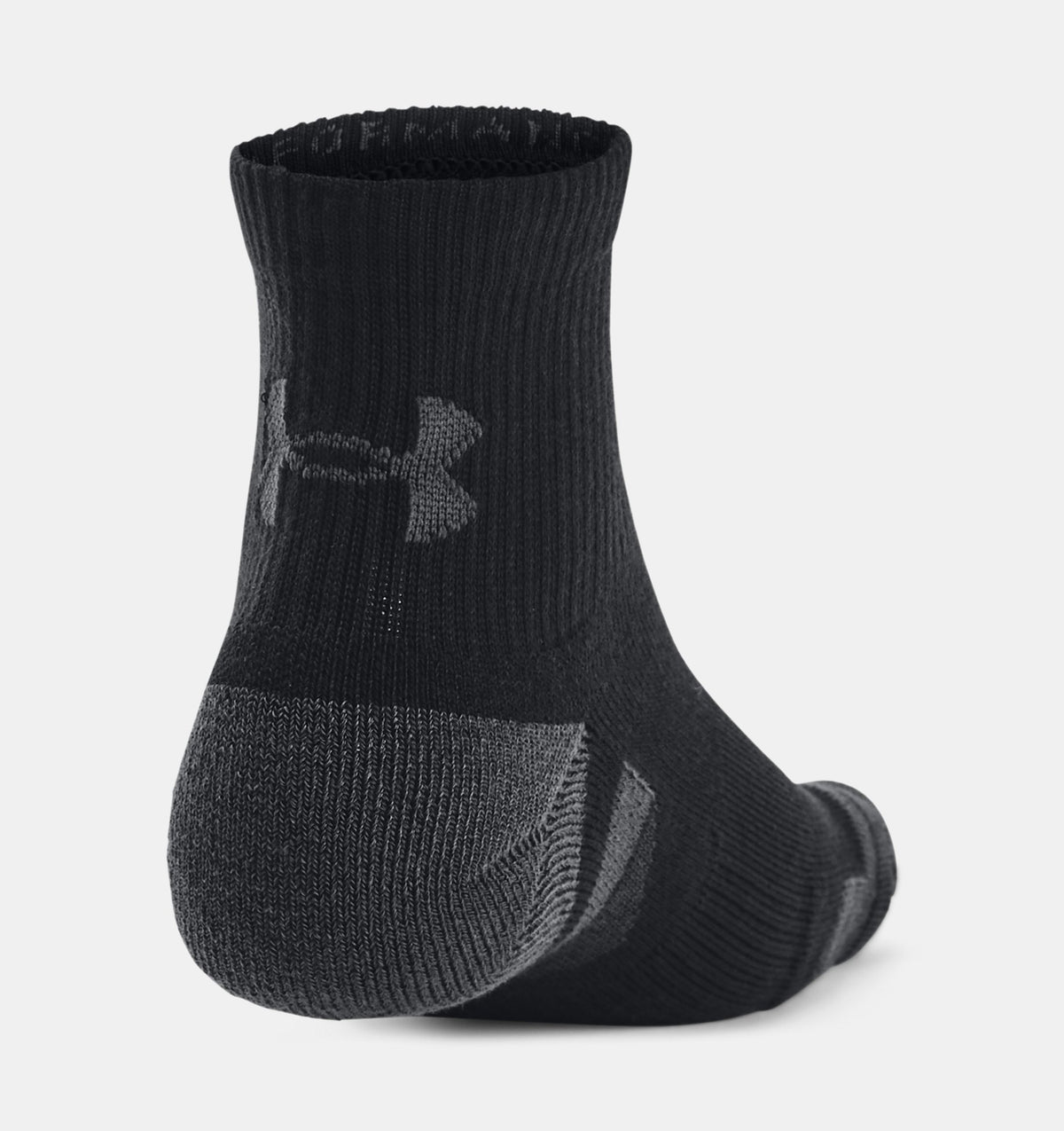 UNDER AMOUR : Performance Tech 3-Pack Quarter Socks - Black