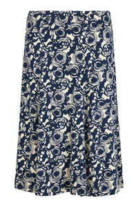 SUNDAY : Floral Skirt - Navy