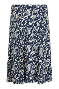 SUNDAY : Floral Skirt - Navy