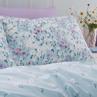 CATHERINE LANSFIELD Daisy Meadow Duck Egg Duvet Set