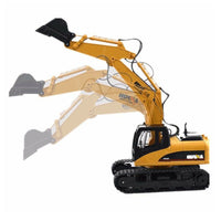 s-idee®RC excavator 11 channel 1:16 with 2.4 GHz swiveling shovel light sound