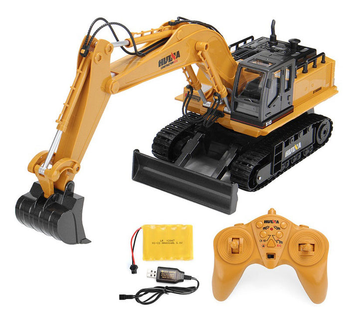 s-idee®RC excavator 11 channel 1:16 with 2.4 GHz swiveling shovel light sound