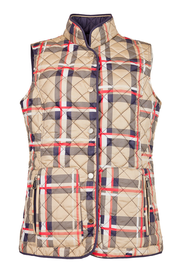 NORMANN Reversible Quilted Gilet - Navy