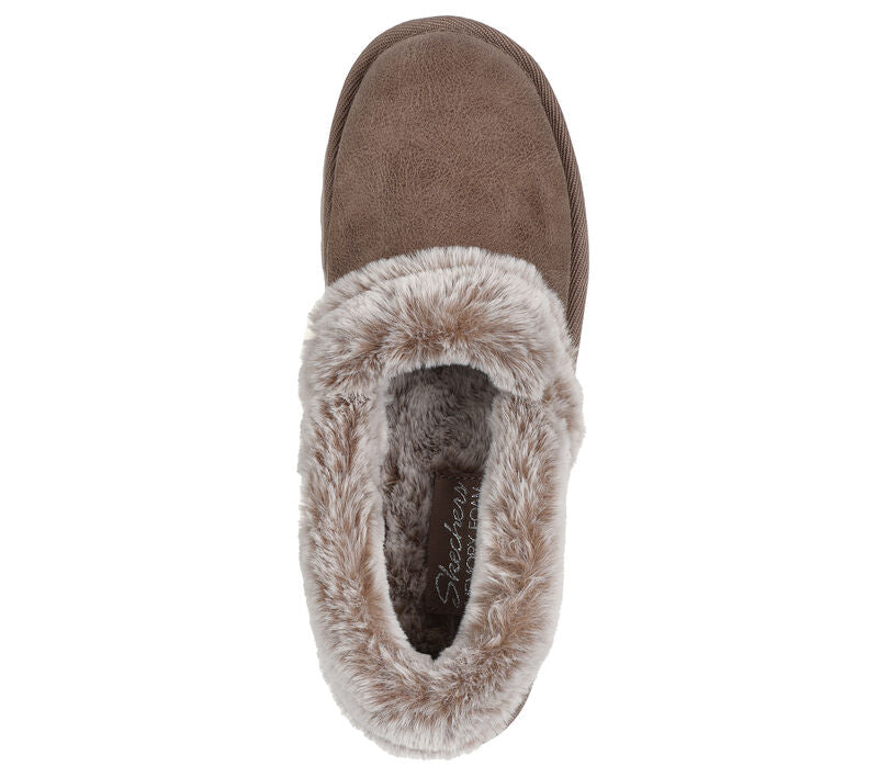 SKECHERS Cosy Up Slippers - Taupe