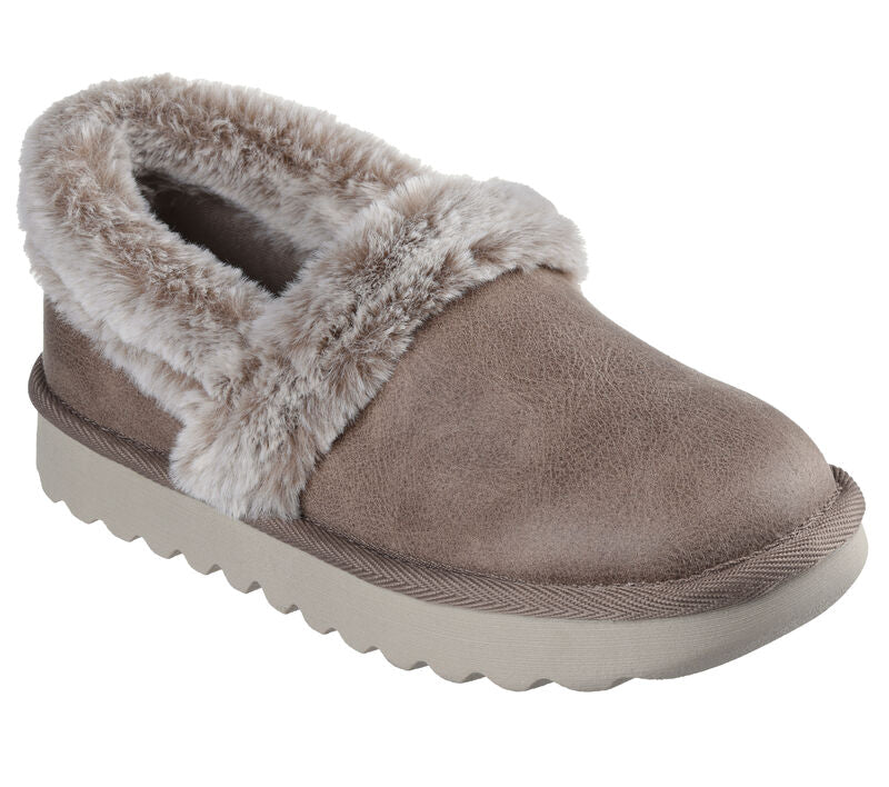 SKECHERS Cosy Up Slippers - Taupe