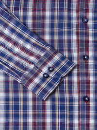 DG'S DRIFTER Geneva Long Sleeve Check Shirt - Blue