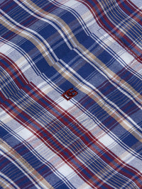 DG'S DRIFTER Geneva Long Sleeve Check Shirt - Blue