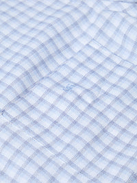 DG'S DRIFTER Geneva Short Sleeve Check Shirt - Sky Blue