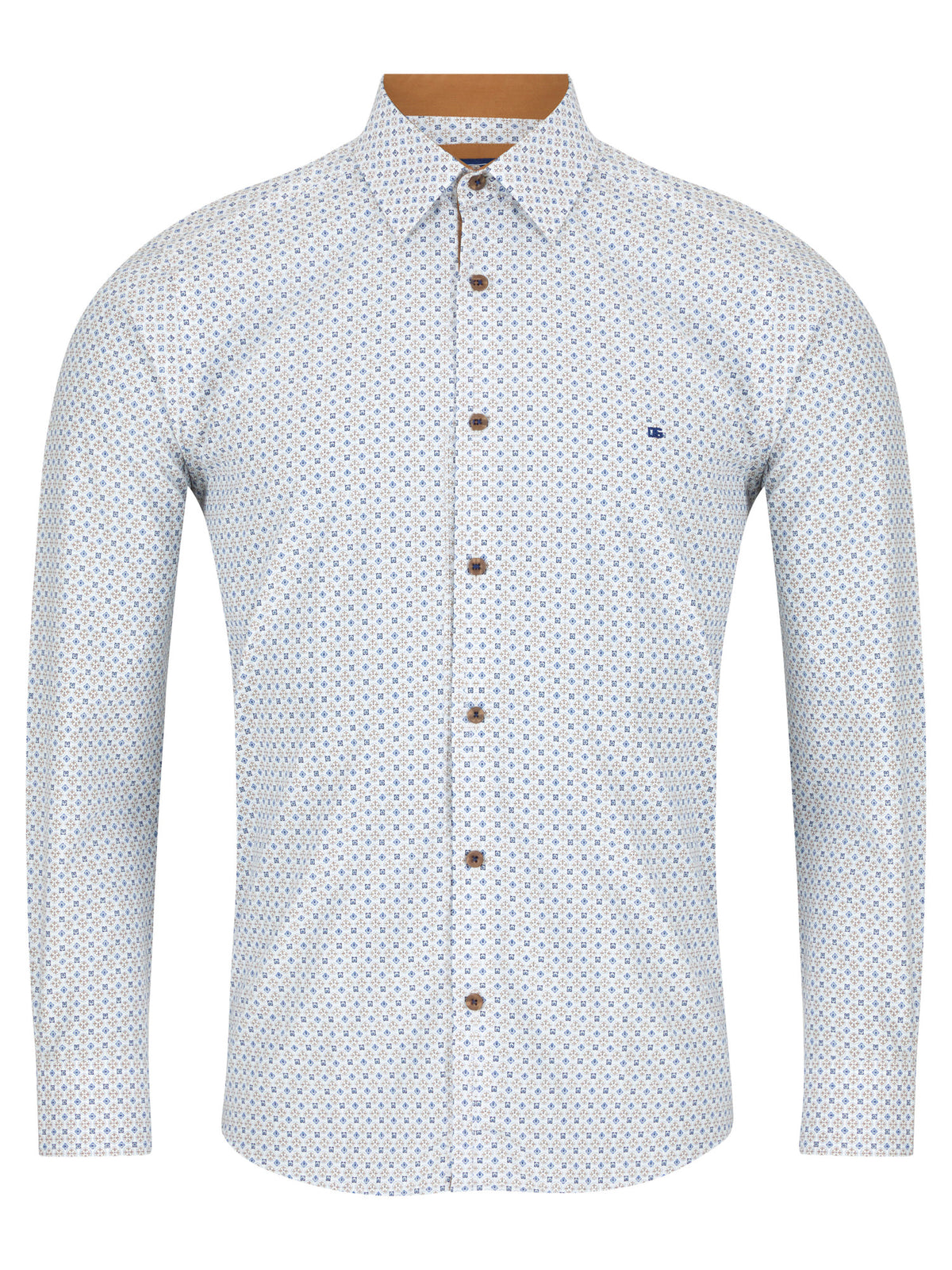 DG'S DRIFTER : Geneva Long Sleeve Casual Shirt - Tan