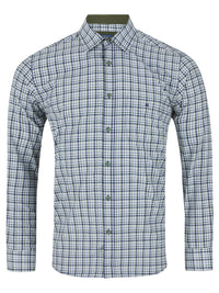 DG'S DRIFTER : Giovanni Long Sleeve Check Shirt  - Green