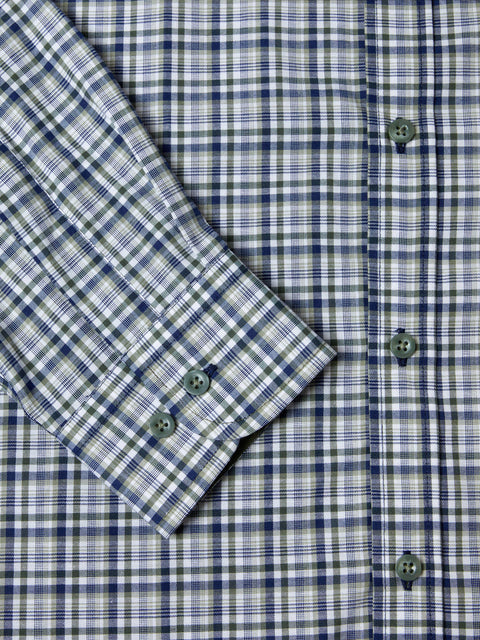 DG'S DRIFTER : Giovanni Long Sleeve Check Shirt  - Green