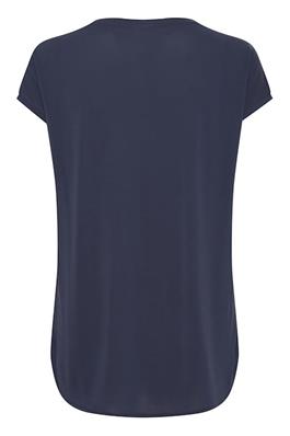 ICHI : Short Sleeve Top - Navy