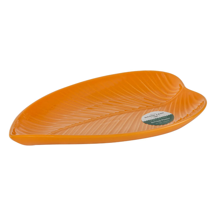 MASON CASH : In The Forest Medium Leaf Platter