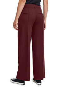 ICHI : Kate Wide Leg Trouser - Burgundy