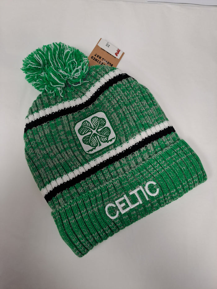 Celtic Fleece Lined Bobble Hat