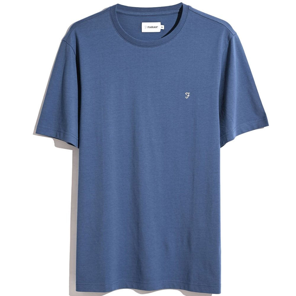 FARAH Dean T-Shirt - Steel Blue